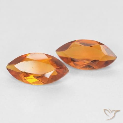 0.97克拉天然黄水晶，榄尖形，VVS-VS