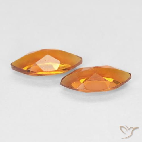 0.97克拉天然黄水晶，榄尖形，VVS-VS