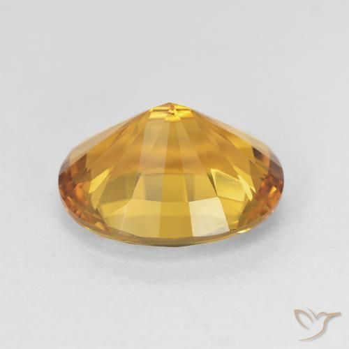 4.80克拉天然黄水晶，椭圆形，VVS