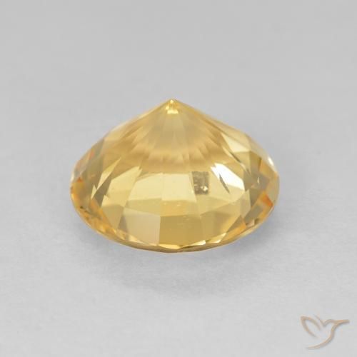 3.71克拉天然黄水晶，圆形的，VVS