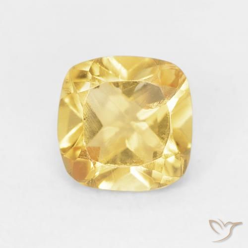 0.53ct 天然 浅金色 黄水晶, 软垫, VS