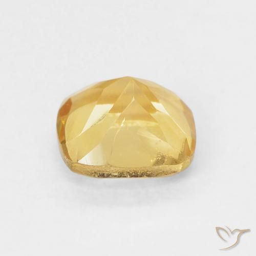 0.53克拉天然黄水晶，软垫，VS