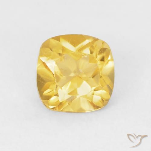 0.48ct 天然 金橙色 黄水晶, 软垫, VS