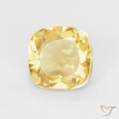 0.58ct 天然 淡黄色 黄水晶, 软垫, VVS-VS