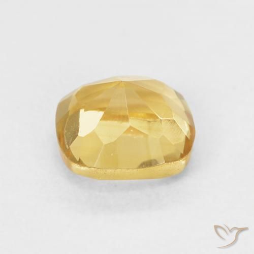 0.58克拉天然黄水晶，软垫，VVS-VS