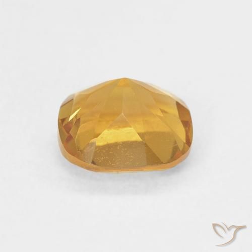 0.49克拉天然黄水晶，软垫，VVS-VS