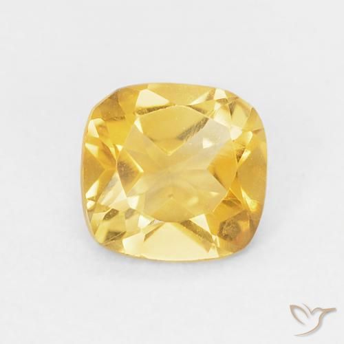 0.41ct 天然 中金 黄水晶, 软垫, VVS-VS