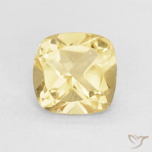 0.52ct 天然 淡黄色 黄水晶, 软垫, VVS-VS