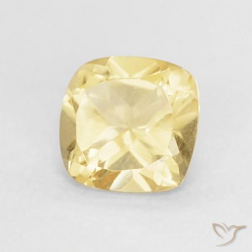 0.52克拉天然黄水晶，软垫，VVS-VS
