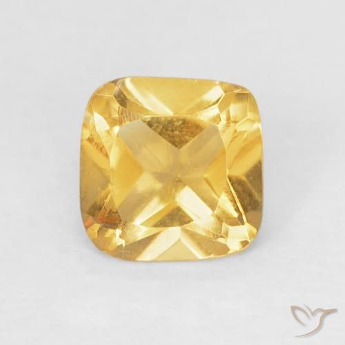 0.55ct 天然 中金 黄水晶, 软垫, VVS