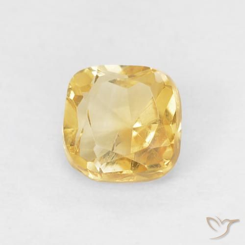 0.50ct 天然 中金 黄水晶, 软垫, VS