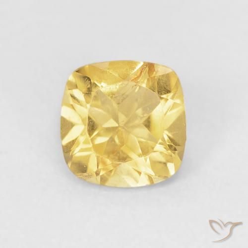 0.53ct 天然 金橙色 黄水晶, 软垫, VS