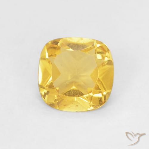 0.39ct 天然 托斯卡纳黄 黄水晶, 软垫, VVS