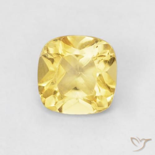 0.49ct 天然 托斯卡纳黄 黄水晶, 软垫, VVS