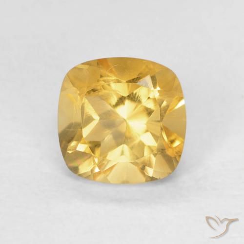 0.55ct 天然 中金 黄水晶, 软垫, VVS-VS