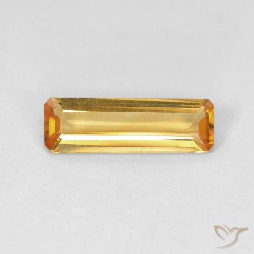 1.02ct 天然 金橙色 黄水晶, 祖母绿式切割, VVS-VS