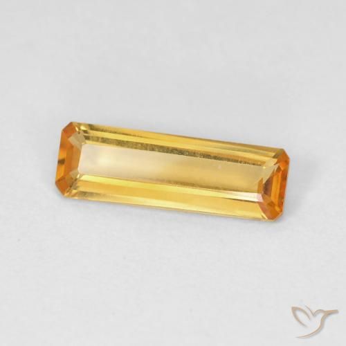 1.02克拉天然黄水晶，八边形，VVS-VS