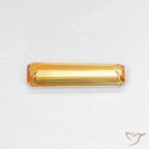 0.97克拉天然黄水晶，八边形，VVS-VS