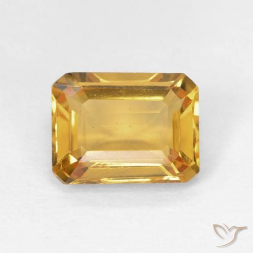 1.53ct 天然 金橙色 黄水晶, 祖母绿式切割, VS