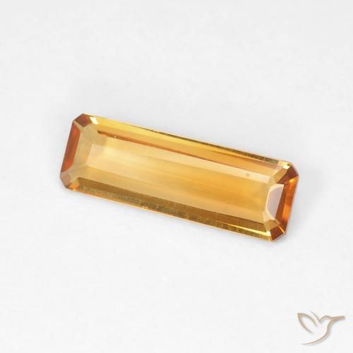 0.97克拉天然黄水晶，八边形，VVS-VS