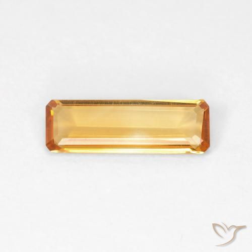 0.87ct 天然 橙金 黄水晶, 祖母绿式切割, VVS-VS