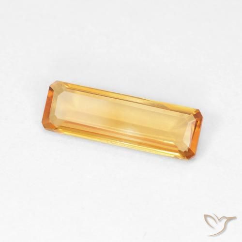 0.87克拉天然黄水晶，八边形，VVS-VS