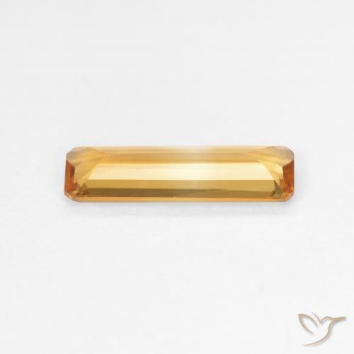 0.87克拉天然黄水晶，八边形，VVS-VS