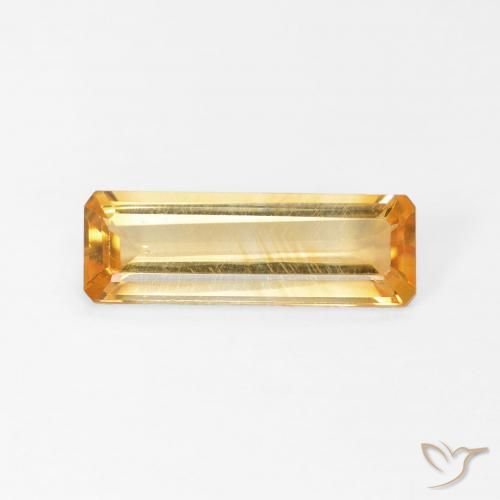 1.26ct 天然 橙金 黄水晶, 祖母绿式切割, VVS-VS