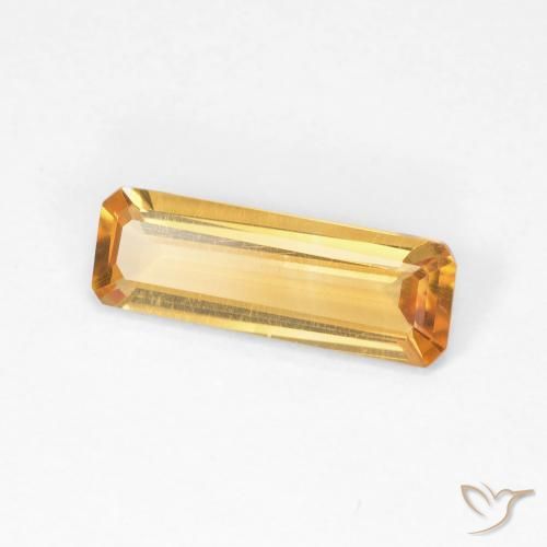 1.04克拉天然黄水晶，八边形，VVS-VS