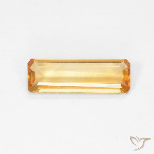 1.01ct 天然 中橙 黄水晶, 祖母绿式切割, VVS-VS