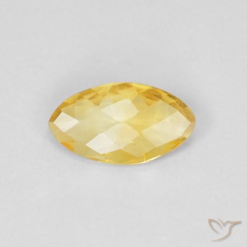 0.62ct 天然 金色 黄水晶, 榄尖形, VS