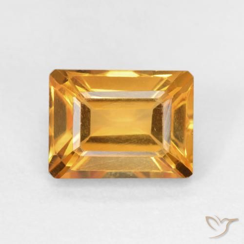 1.84ct 天然 深橙金 黄水晶, 祖母绿式切割, VVS-VS