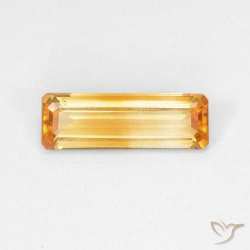 1.32ct 天然 深金橙色 黄水晶, 祖母绿式切割, VVS-VS