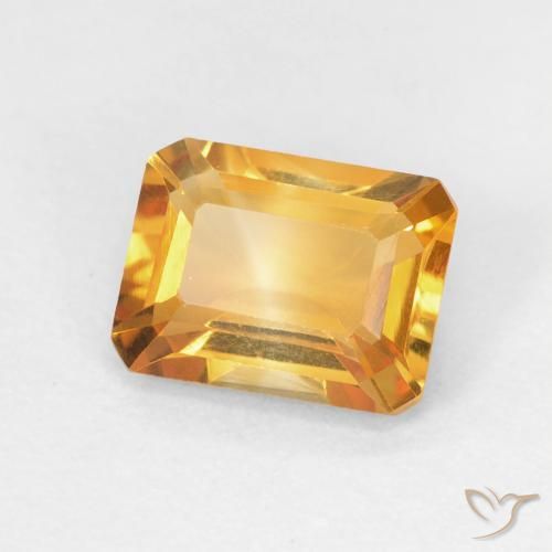 1.40克拉天然黄水晶，八边形，VVS
