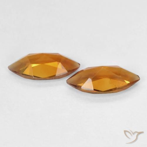 0.93克拉天然黄水晶，榄尖形，VS
