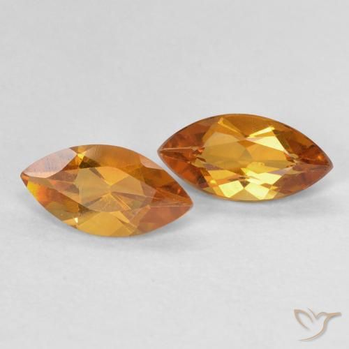 1.00克拉天然黄水晶，榄尖形，VVS-VS