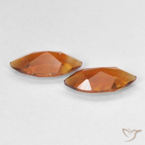0.88克拉天然黄水晶，榄尖形，VVS