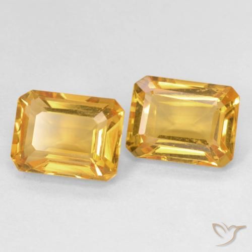 3.07克拉天然黄水晶，八边形，VVS