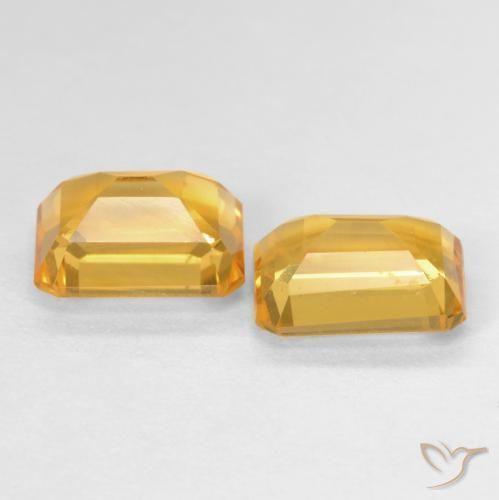 3.07克拉天然黄水晶，八边形，VVS