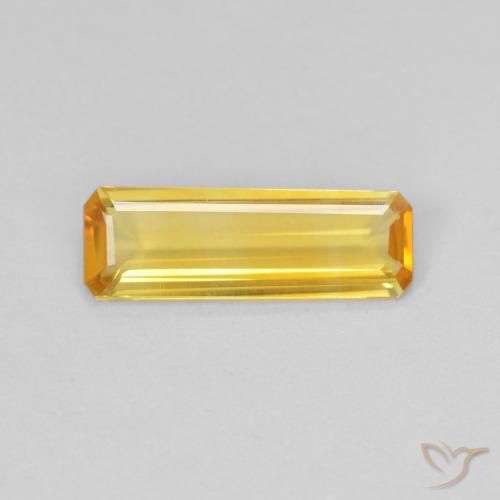 0.94ct 天然 亮金 黄水晶, 祖母绿式切割, VVS