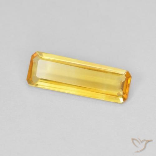 0.94克拉天然黄水晶，八边形，VVS