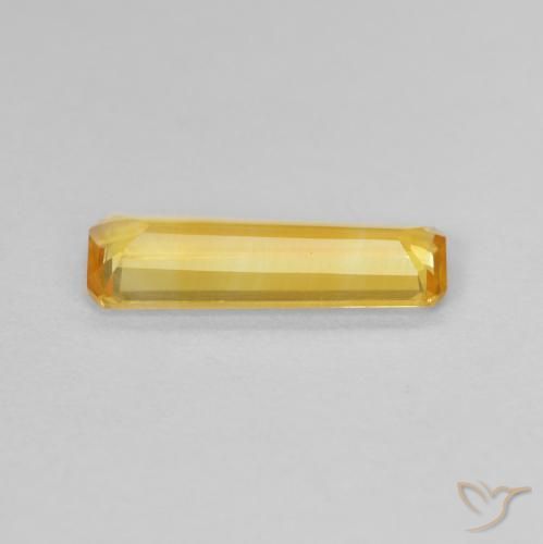 0.94克拉天然黄水晶，八边形，VVS