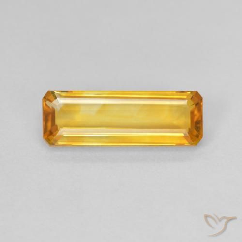 1.48ct 天然 中金 黄水晶, 祖母绿式切割, VVS