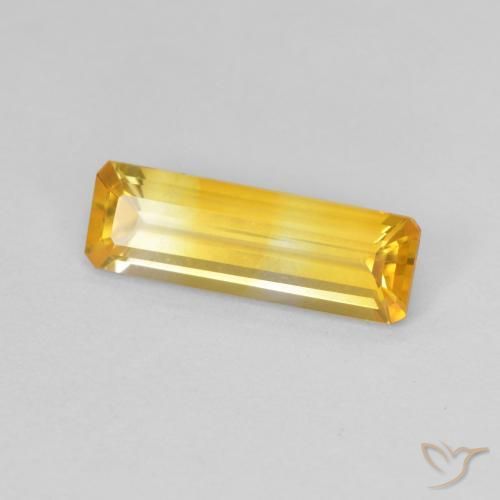 1.24克拉天然黄水晶，八边形，VVS