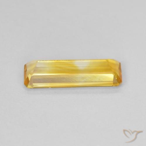 1.24克拉天然黄水晶，八边形，VVS