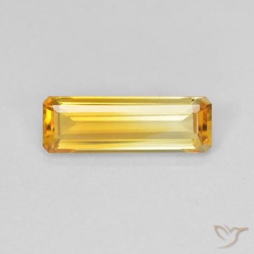 1.26ct 天然 中金 黄水晶, 祖母绿式切割, VVS