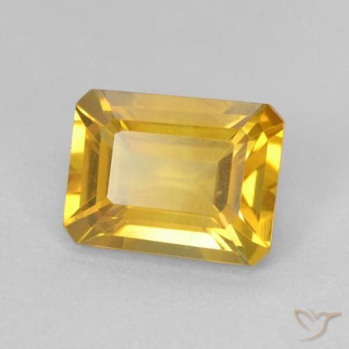 1.64克拉天然黄水晶，八边形，VVS