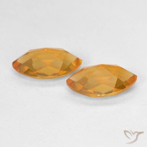 1.70克拉天然黄水晶，榄尖形，VS