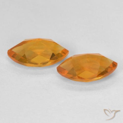 1.93克拉天然黄水晶，榄尖形，VS