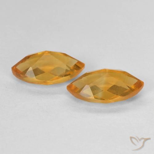 1.81克拉天然黄水晶，榄尖形，VS